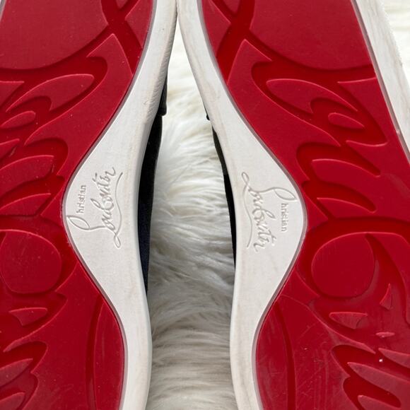 EUC•CHRISTIAN LOUBOUTIN 
Louis Orlato Camo Red Sole High-Top Sneakers Size: 37 - Picture 8 of 13